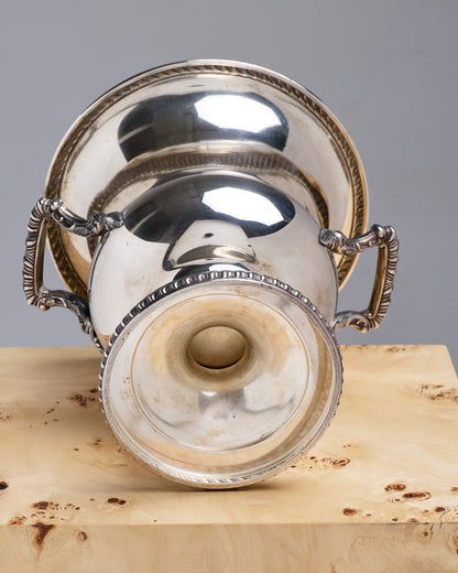 MEDICIS CHAMPAGNE BUCKET, SILVER-PLATED METAL