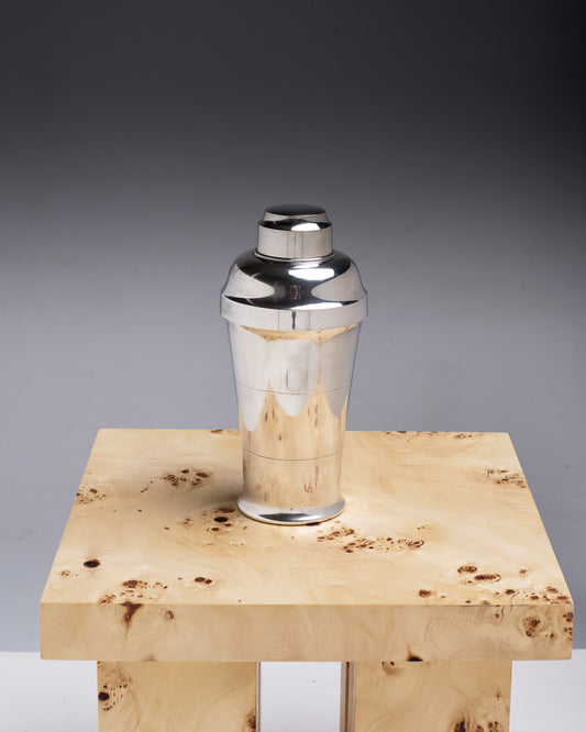 Silver-plated metal shaker, Saint Médard, 1950s