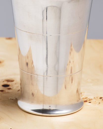 Silver-plated metal shaker, Saint Médard, 1950s