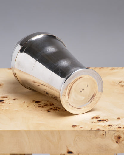 Silver-plated metal shaker, Saint Médard, 1950s