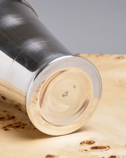 Silver-plated metal shaker, Saint Médard, 1950s