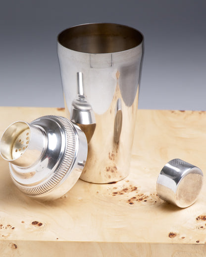 SHAKER EN MÉTAL ARGENTÉ, 1950s