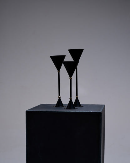 TRIO DE BOUGEOIRS MEMPHIS, 1980s