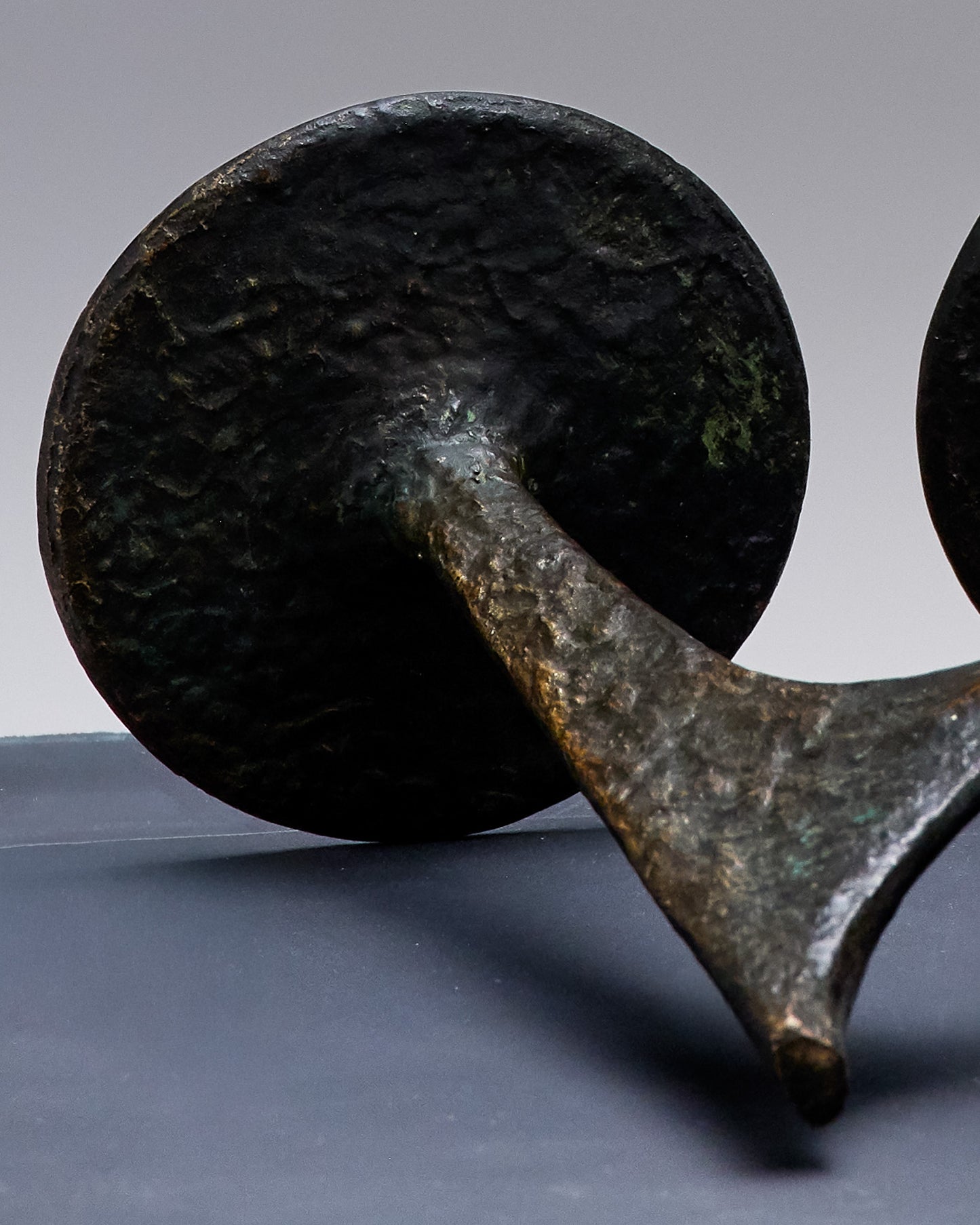 BOUGEOIR TROIS FEUX BRUTALISTE, 1970s