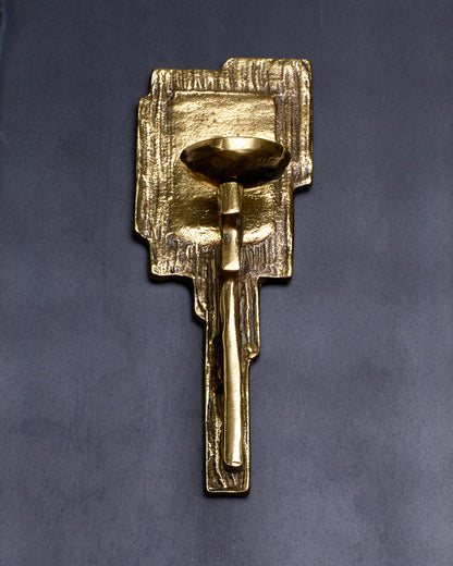 BRONZE WALL TORCH LIGHT, 1970s