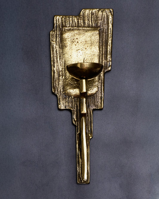 BRONZE WALL TORCH LIGHT, 1970s