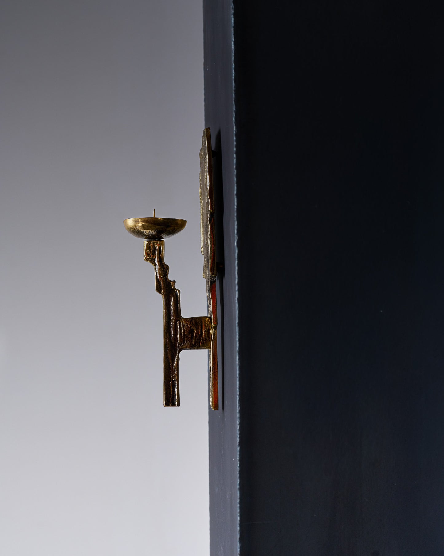 BRONZE WALL TORCH LIGHT, 1970s