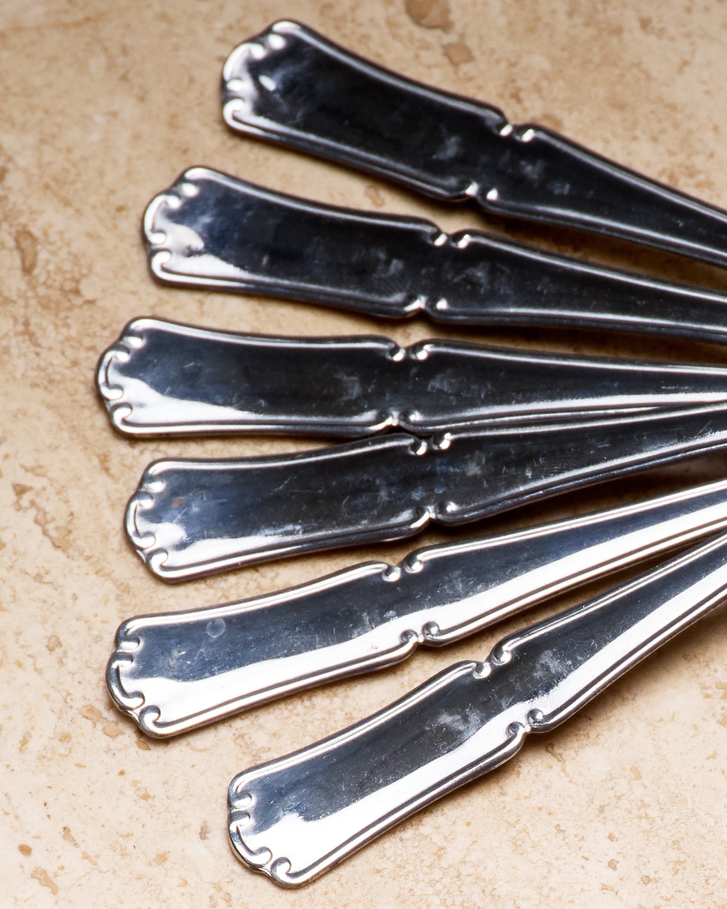 SET OF 6 METAL ICE CREAM CUPS, 1980s