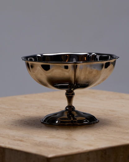 SET OF 6 METAL ICE CREAM CUPS, 1980s