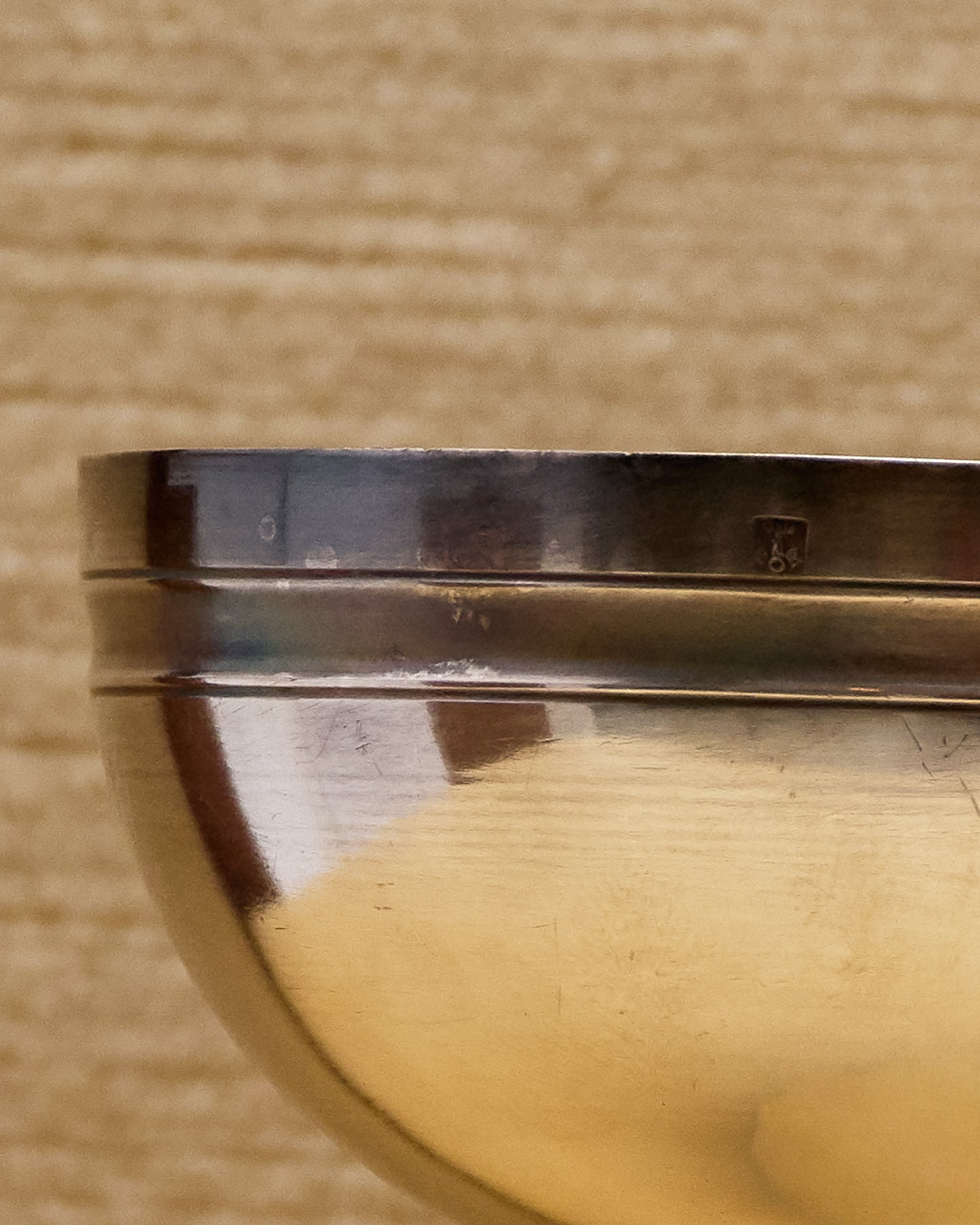 SET OF 6 SILVER-PLATED METAL ICE CREAM CUPS