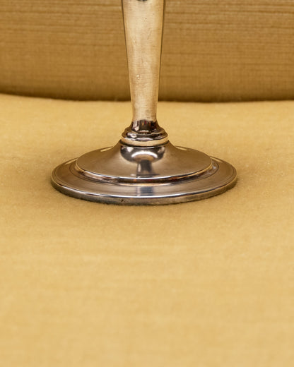 SET OF 6 SILVER-PLATED METAL ICE CREAM CUPS