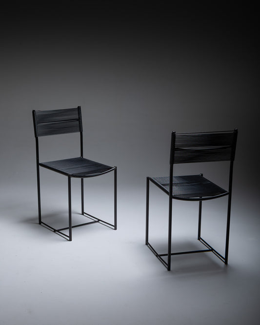 PAIR OF SPAGHETTI CHAIRS, GIANDOMENICO BELOTTI, ALIAS, 1979