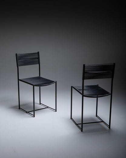 SET OF 6 SPAGHETTI CHAIRS, GIANDOMENICO BELOTTI, ALIAS, 1979