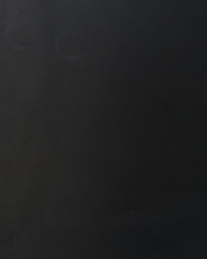 Black wood coffee table with metal rim