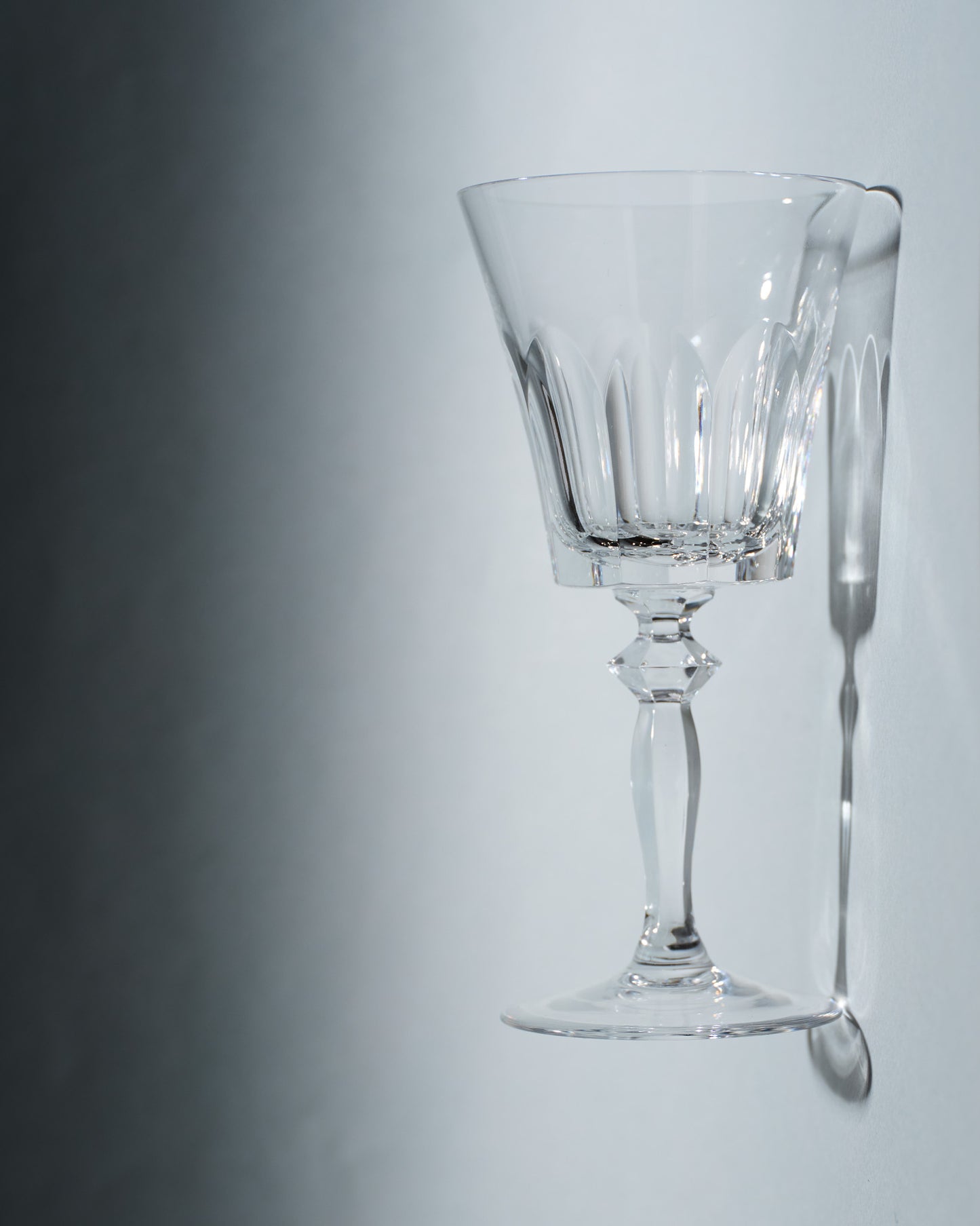 SET DE 10 VERRES À VIN EN CRISTAL, SAINT-LOUIS, 1950s
