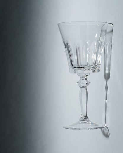 SET DE 10 VERRES À VIN EN CRISTAL, SAINT-LOUIS, 1950s