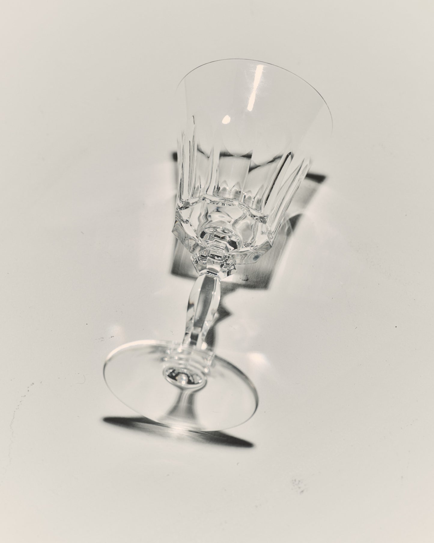 SET DE 10 VERRES À VIN EN CRISTAL, SAINT-LOUIS, 1950s