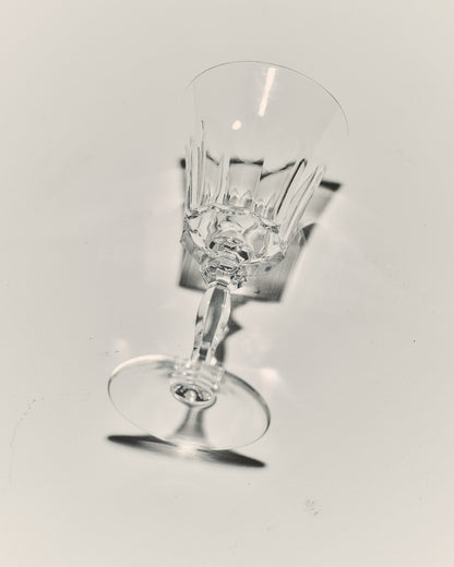 SET DE 10 VERRES À VIN EN CRISTAL, SAINT-LOUIS, 1950s