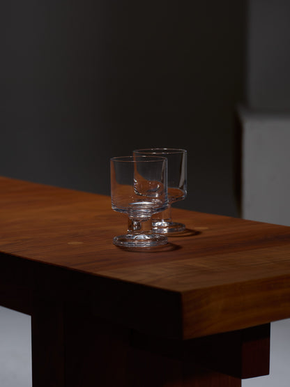 SET DE 10 VERRES À VIN EN CRISTAL, 1970s