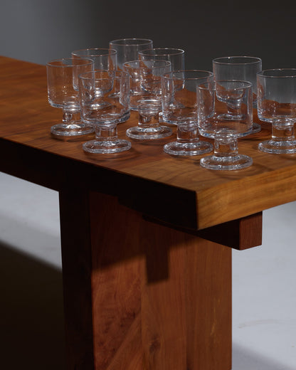 SET DE 10 VERRES À VIN EN CRISTAL, 1970s