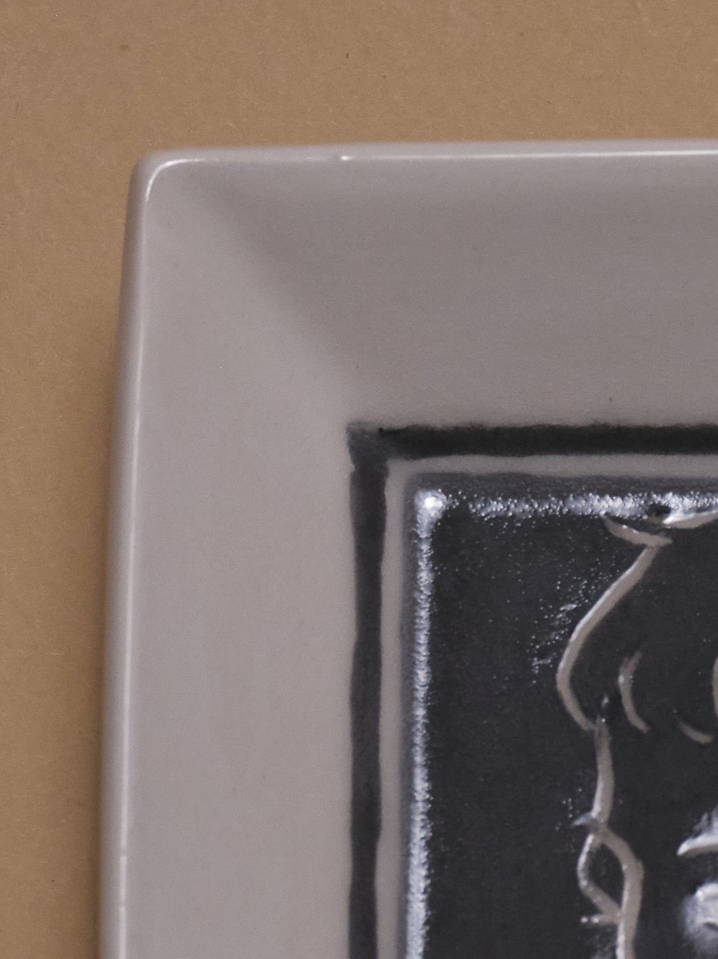 VIDE-POCHE EN CÉRAMIQUE DÉCOR VISAGE MASCULIN