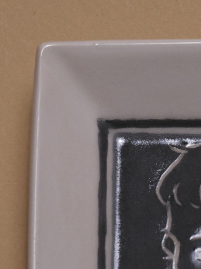 VIDE-POCHE EN CÉRAMIQUE DÉCOR VISAGE MASCULIN