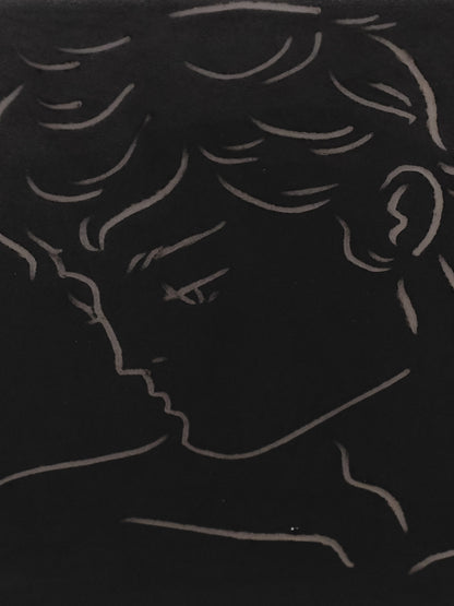 VIDE-POCHE EN CÉRAMIQUE DÉCOR VISAGE MASCULIN