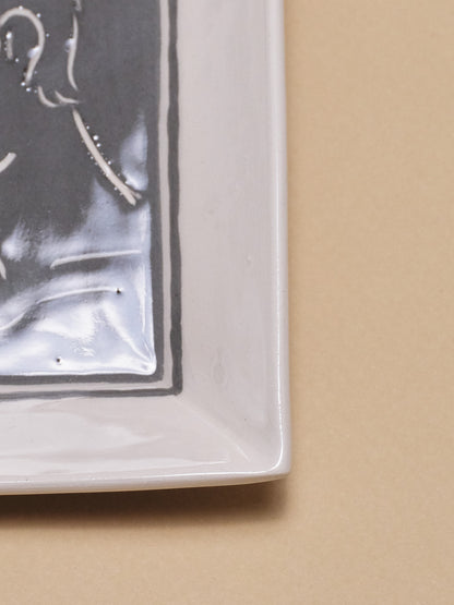 VIDE-POCHE EN CÉRAMIQUE DÉCOR VISAGE MASCULIN