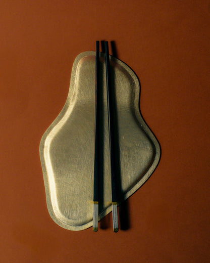 Large pair of chopsticks, Christofle, 1980s