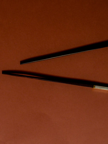 Large pair of chopsticks, Christofle, 1980s
