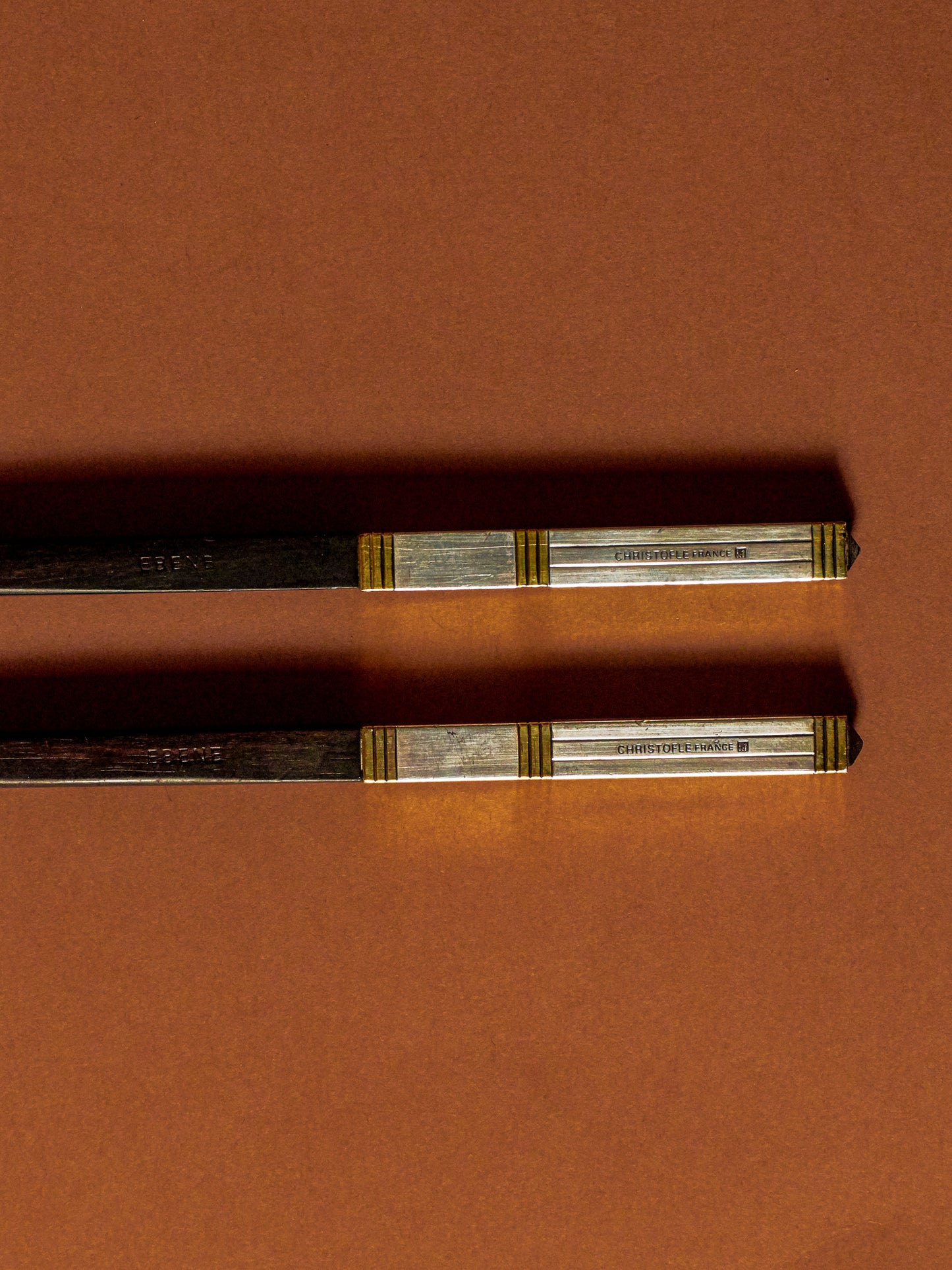 PETITE PAIRE DE BAGUETTES, CHRISTOFLE, 1980s