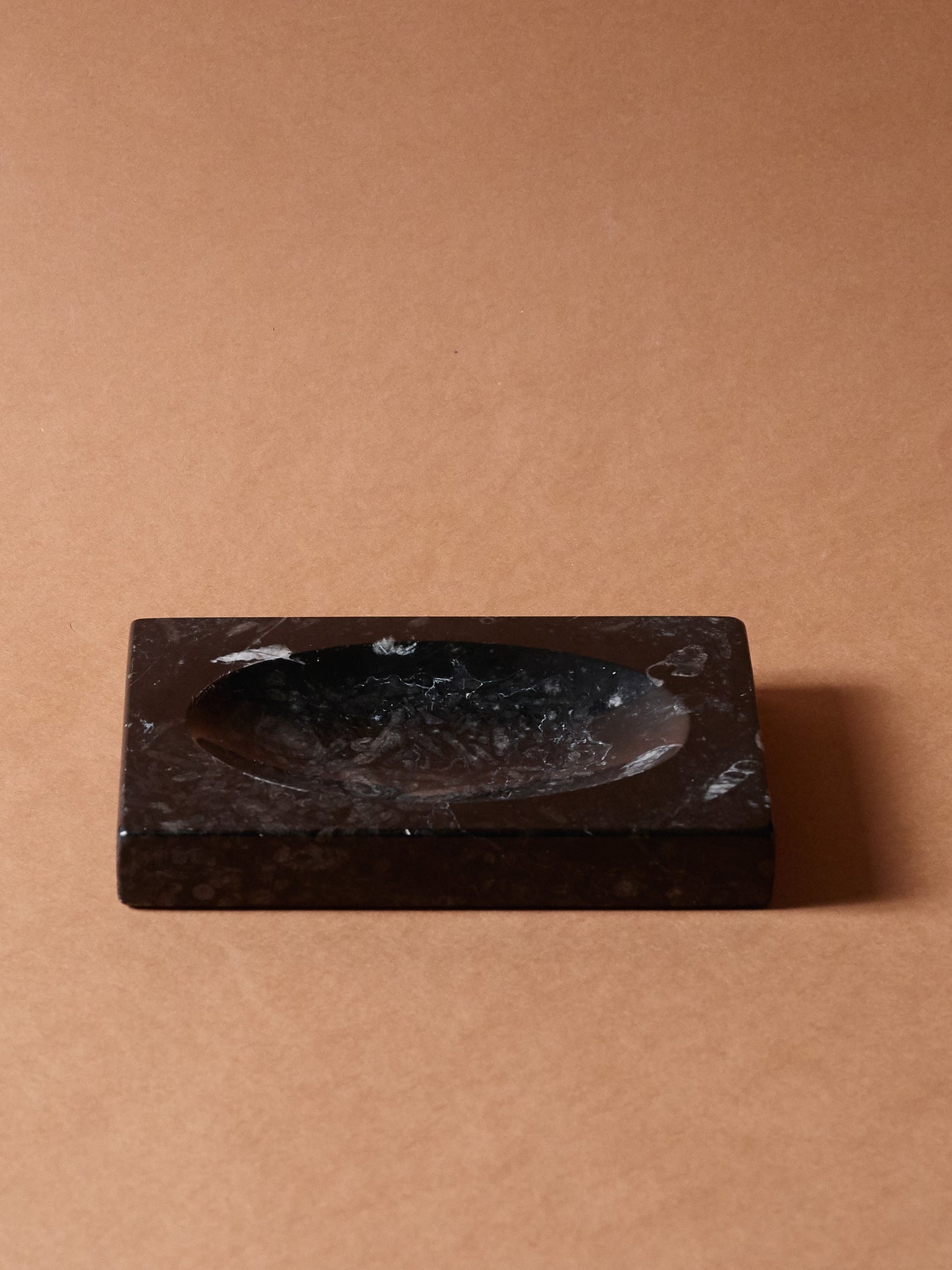 FOSSILIZED MARBLE TRINKET TRAY