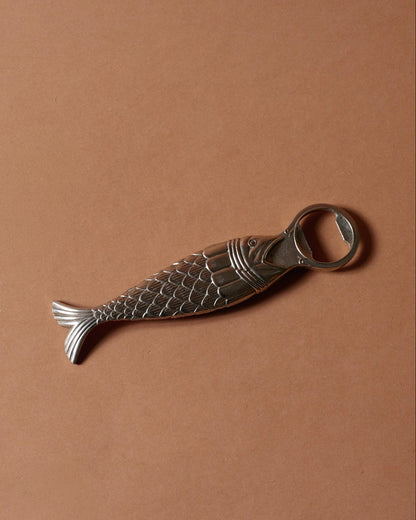 Silver-plated metal bottle opener, 1970s