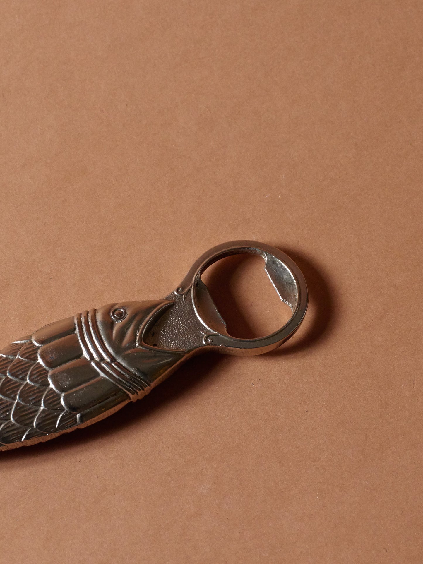 Silver-plated metal bottle opener, 1970s