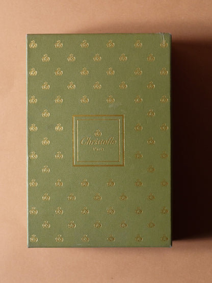 Silver-plated metal fish vase, Christofle, 1980s