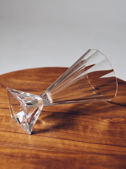 SET OF 4 CIRSTAL COCKTAIL GLASSES, 1980s