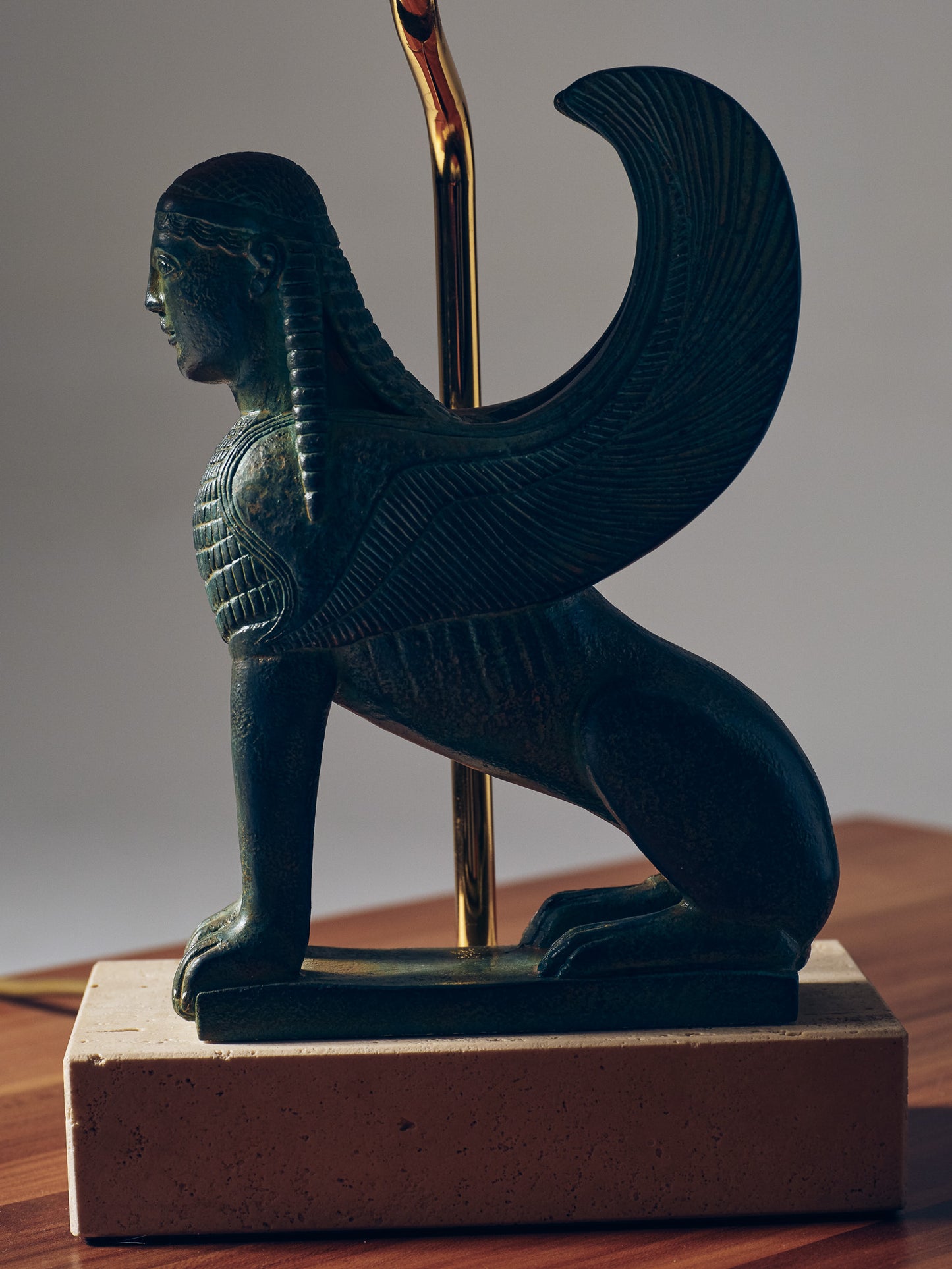 SPHINX TABLE LAMP, THE DOLPHIN, 1970s