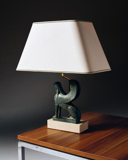 SPHINX TABLE LAMP, THE DOLPHIN, 1970s