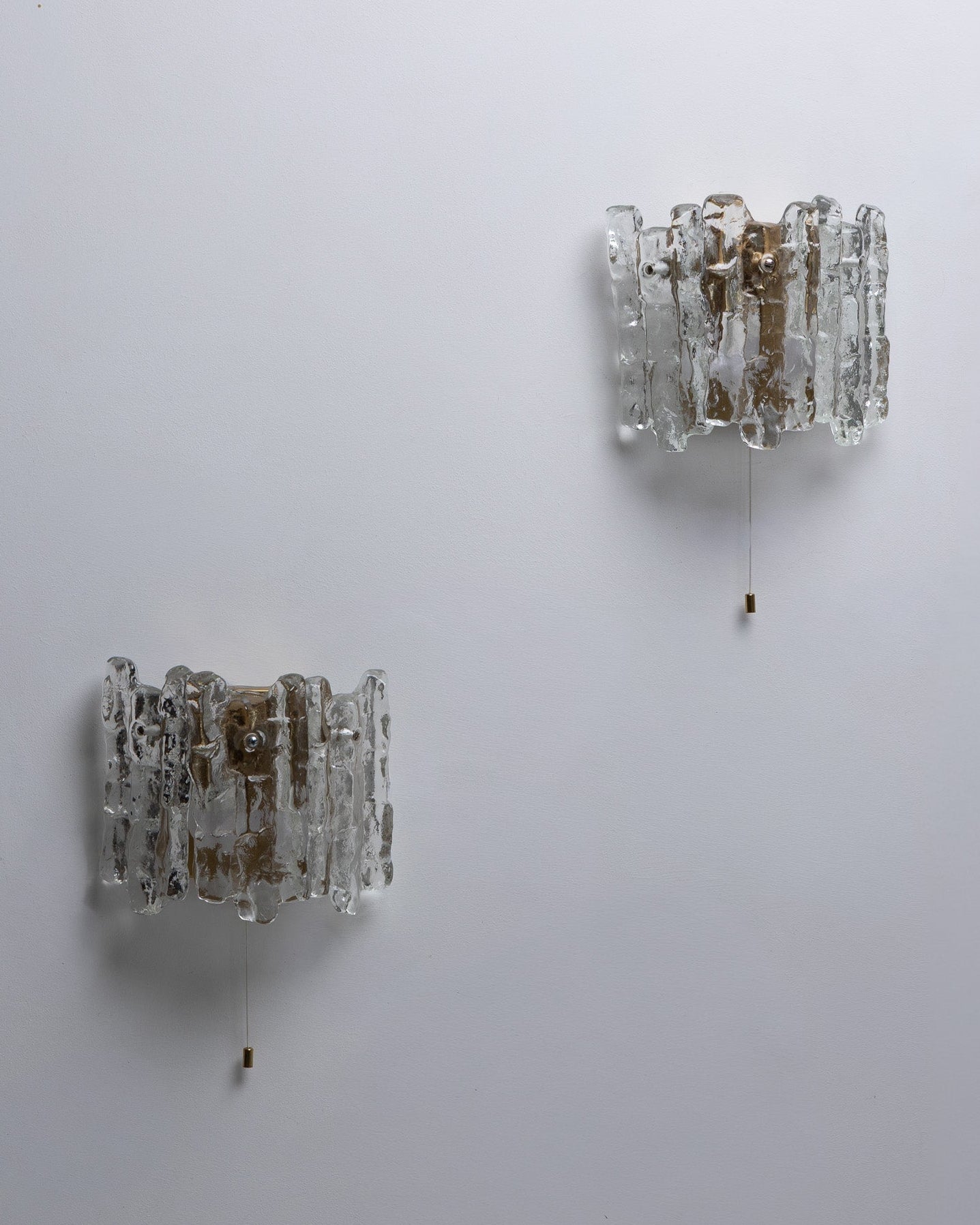 GLASS SCONCE, J.T. KALMAR, 1960s
