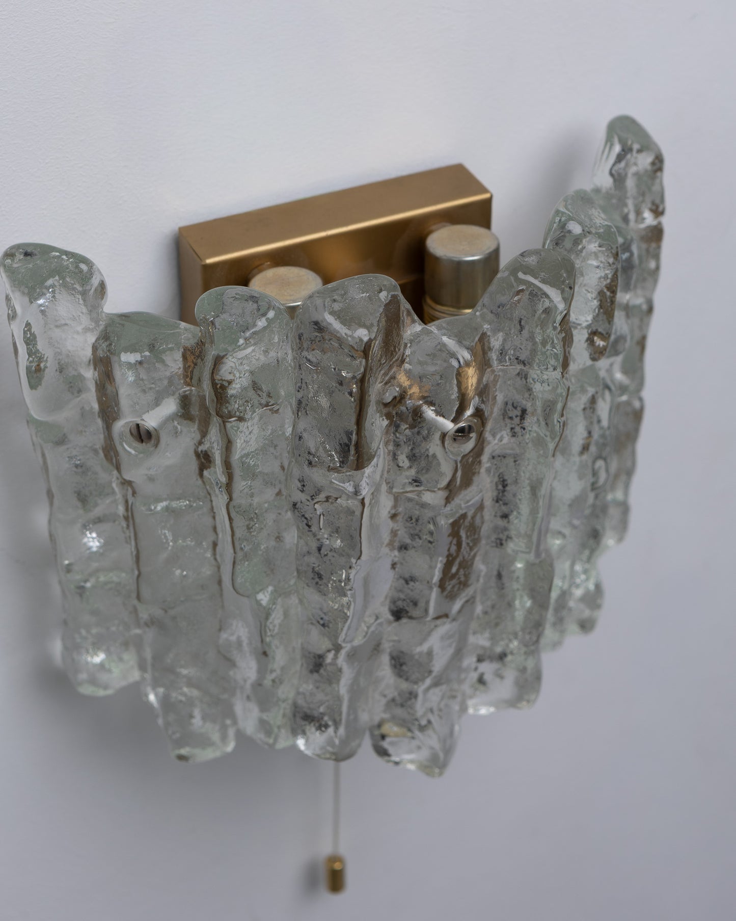GLASS SCONCE, J.T. KALMAR, 1960s