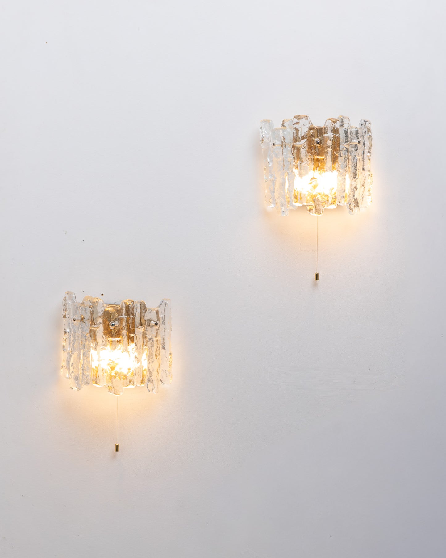 GLASS SCONCE, J.T. KALMAR, 1960s
