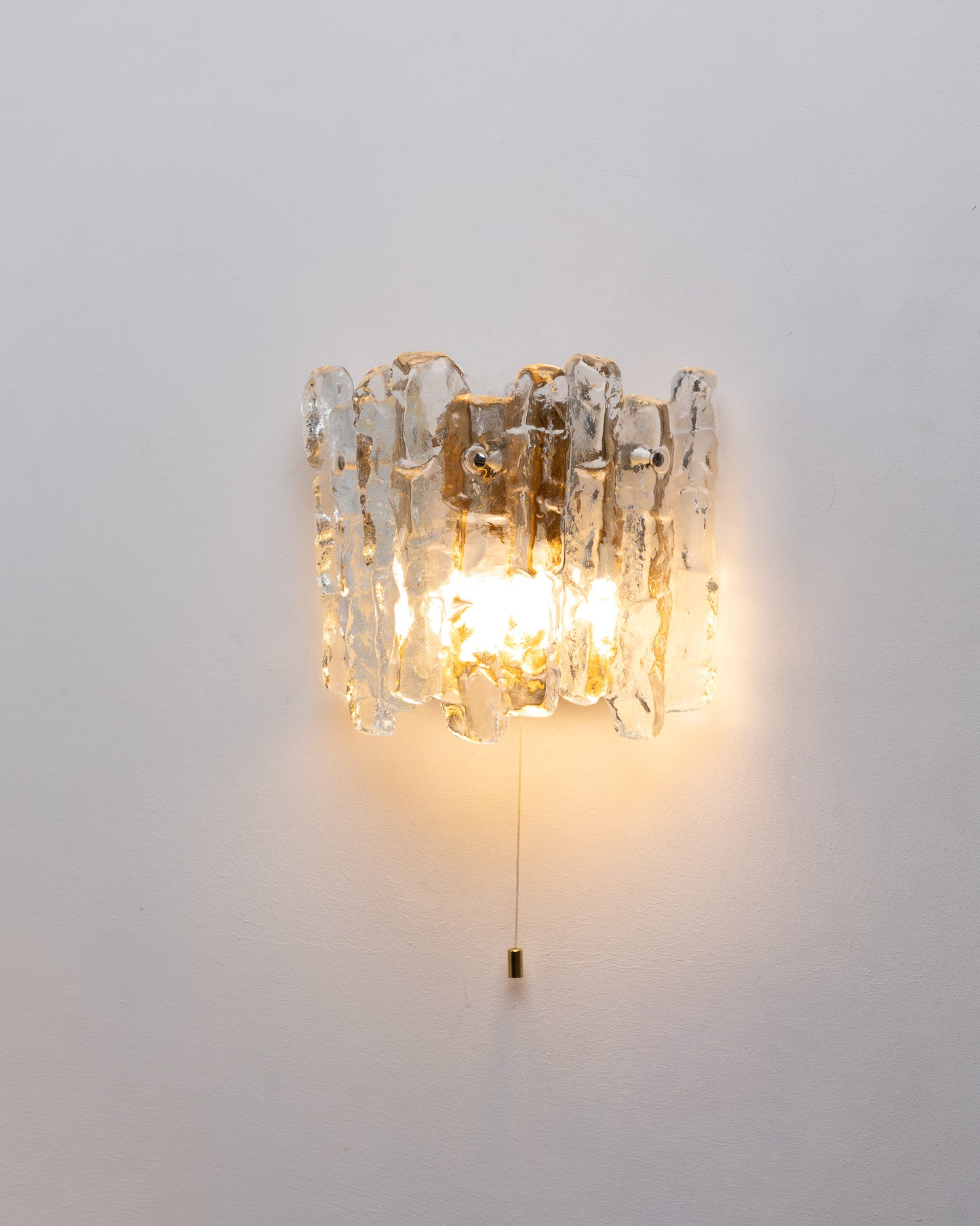 GLASS SCONCE, J.T. KALMAR, 1960s