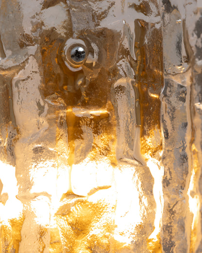 GLASS SCONCE, J.T. KALMAR, 1960s