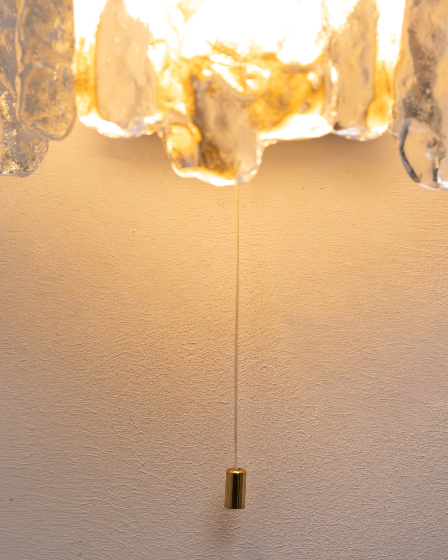 GLASS SCONCE, J.T. KALMAR, 1960s