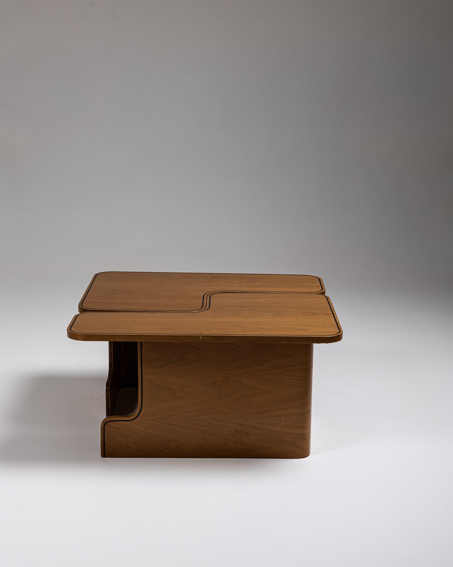 TABLE BASSE MODULABLE EN BOIS, 1980s
