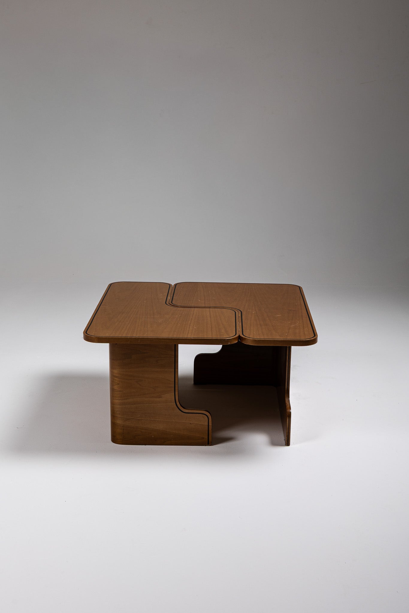 TABLE BASSE MODULABLE EN BOIS, 1980s