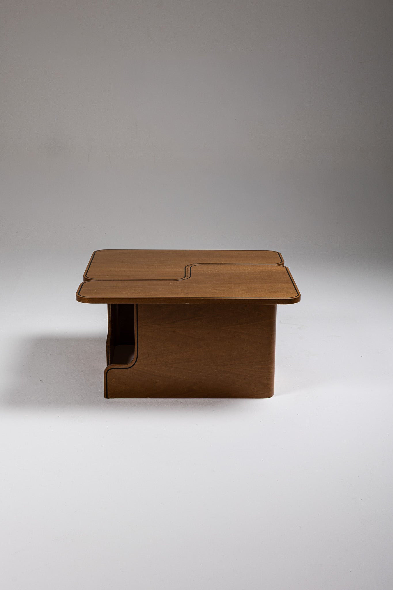 TABLE BASSE MODULABLE EN BOIS, 1980s