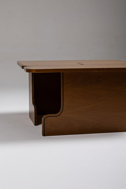 TABLE BASSE MODULABLE EN BOIS, 1980s