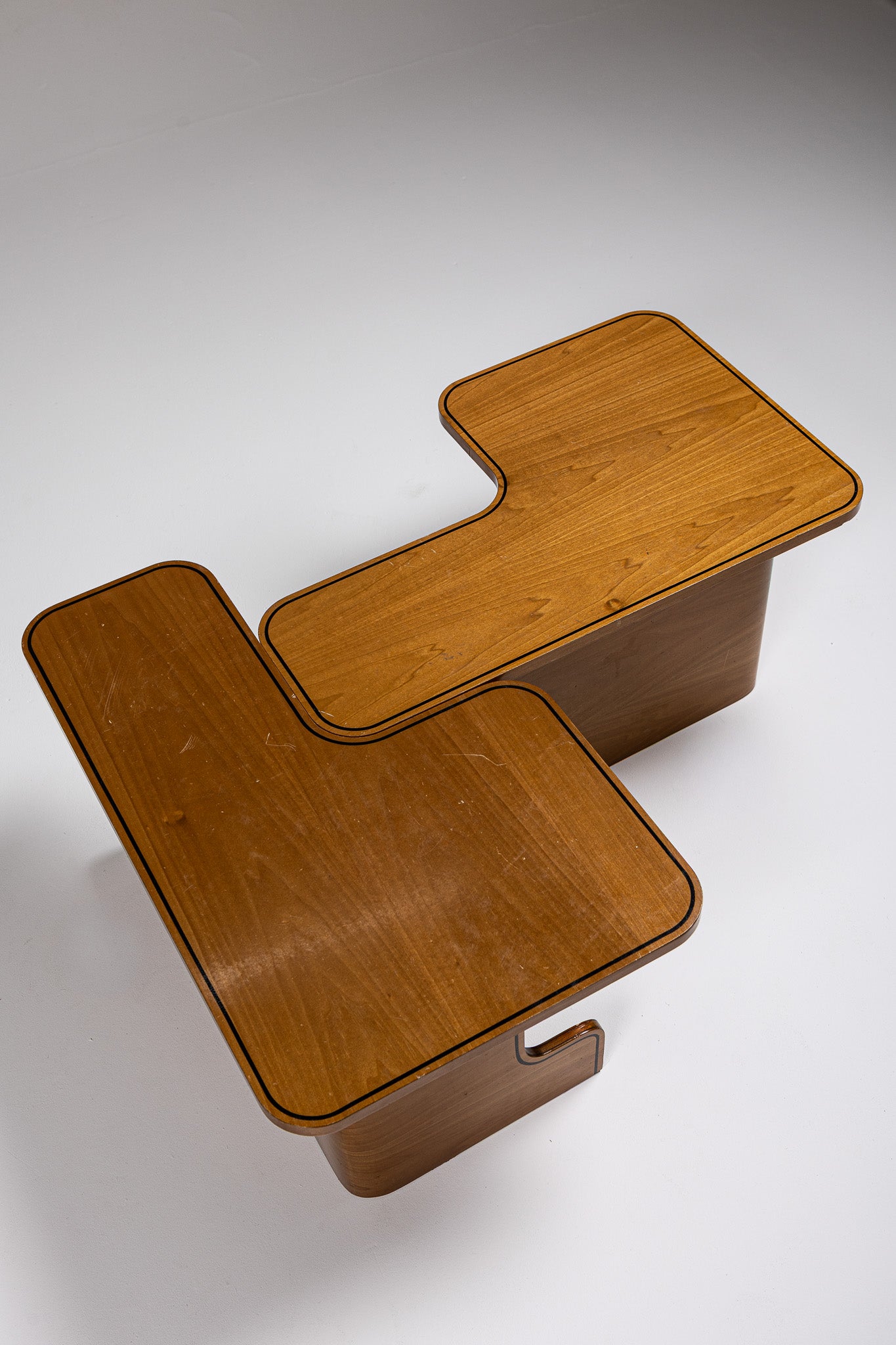 TABLE BASSE MODULABLE EN BOIS, 1980s