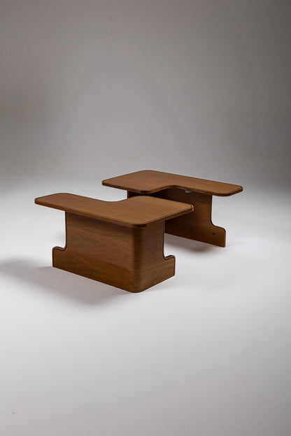 TABLE BASSE MODULABLE EN BOIS, 1980s